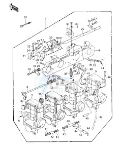 KZ 550 A (A1-A2) drawing CARBURETOR ASSY -- 80-81 A1_A2- -