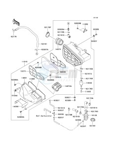 BN 125 A [ELIMINATOR 125] (A6F-A9F) A7F drawing AIR CLEANER -- US- -