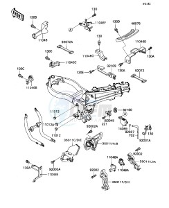 ZX 1100 C [NINJA ZX-11] (C1-C4) [NINJA ZX-11] drawing BATTERY CASE