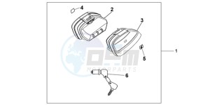 XL1000V9 F / CMF drawing NARROW PANNIER SET