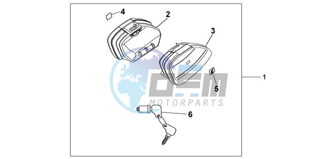 NARROW PANNIER SET