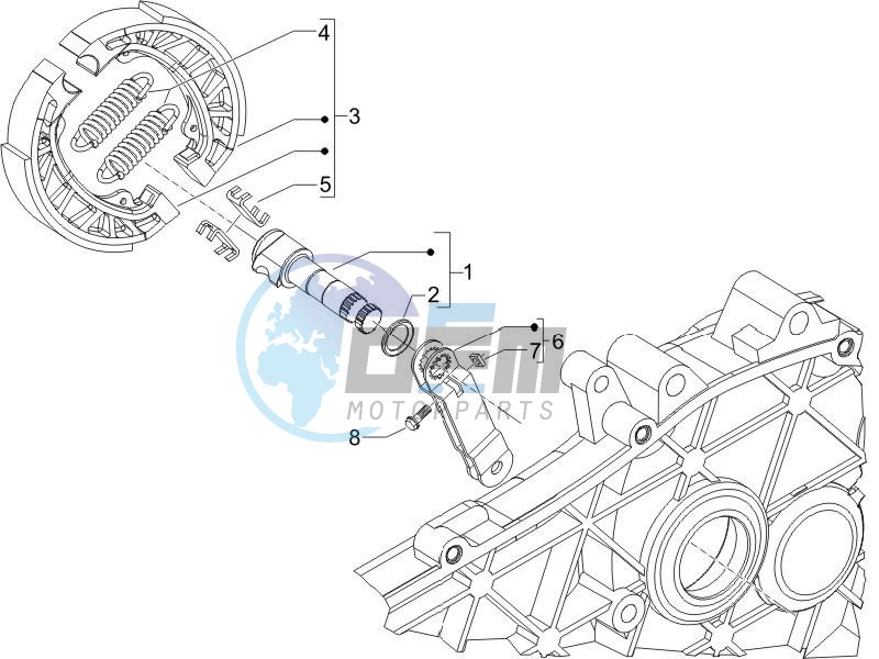 Rear brake - Brake jaw