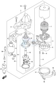 DF 250 drawing Starting Motor