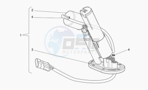 Breva V 850 IE IE drawing Internal fuel pump