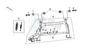 MAXSYM 600I ABS drawing CENTRAL STAND -SIDE STAND- KICKSTARTER PEDAL