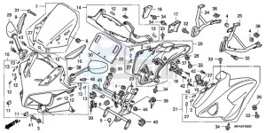 CBF1000TA France - (F / ABS CMF) drawing COWL