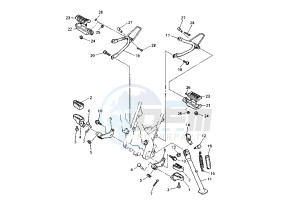 XTZ TENERE 660 drawing STAND-FOOTREST