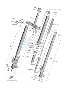 XP530D-A T-MAX DX (BC31) drawing FRONT FORK