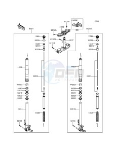 NINJA H2 ZX1000NGF XX (EU ME A(FRICA) drawing Front Fork