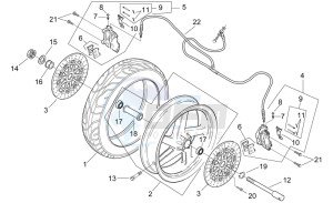 RS 250 drawing Front wheel