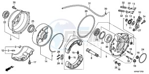 TRX420FMC drawing REAR BRAKE PANEL