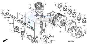 CB1300A9 Europe Direct - (ED / ABS MME TWO) drawing CRANKSHAFT/PISTON