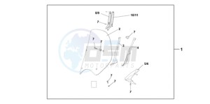 SH1259 E / 3E drawing WINDSHIELD