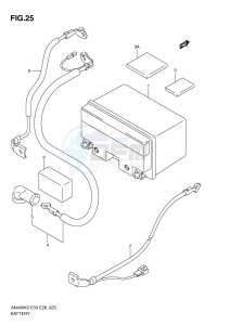 AN400 (E3-E28) Burgman drawing BATTERY