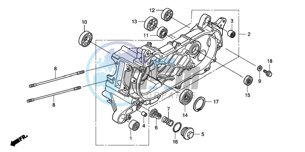 LEFT CRANKCASE