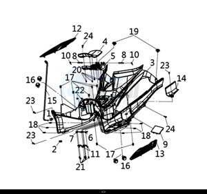 HD 300I ABS (LS30W1-EU) (L9-M0) drawing FLOOR PANEL ASSY