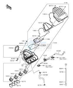 Z1000 ZR1000FEF FR GB XX (EU ME A(FRICA) drawing Air Cleaner