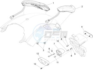 California 1400 Custom ABS 1380 WEG drawing Fanaleria posteriore