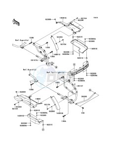 VN1700_VOYAGER_ABS VN1700BBF GB XX (EU ME A(FRICA) drawing Saddlebags(Side Bag Bracket)