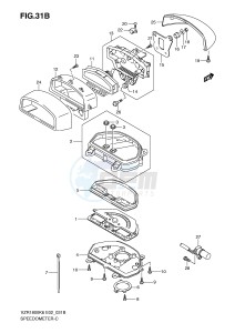 VZR1800 (E2) INTRUDER drawing SPEEDOMETER (VZR1800ZK7 ZU2K7)