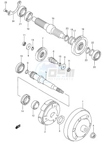 AN250 (E2) Burgman drawing TRANSMISSION (2)(MODEL W X Y)