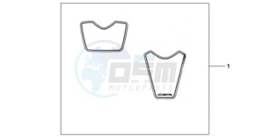 CBR1000RR9 France - (F / MK) drawing RACING STICKERSSET