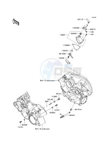 KVF 650 H [BRUTE FORCE 650 4X4I] (H7F-H8F) H8F drawing GEAR CHANGE MECHANISM