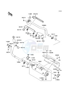 KVF750_4X4_EPS KVF750HCS EU drawing Muffler(s)