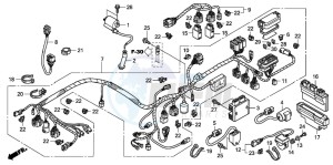 TRX420FM FOURTRAX drawing WIRE HARNESS