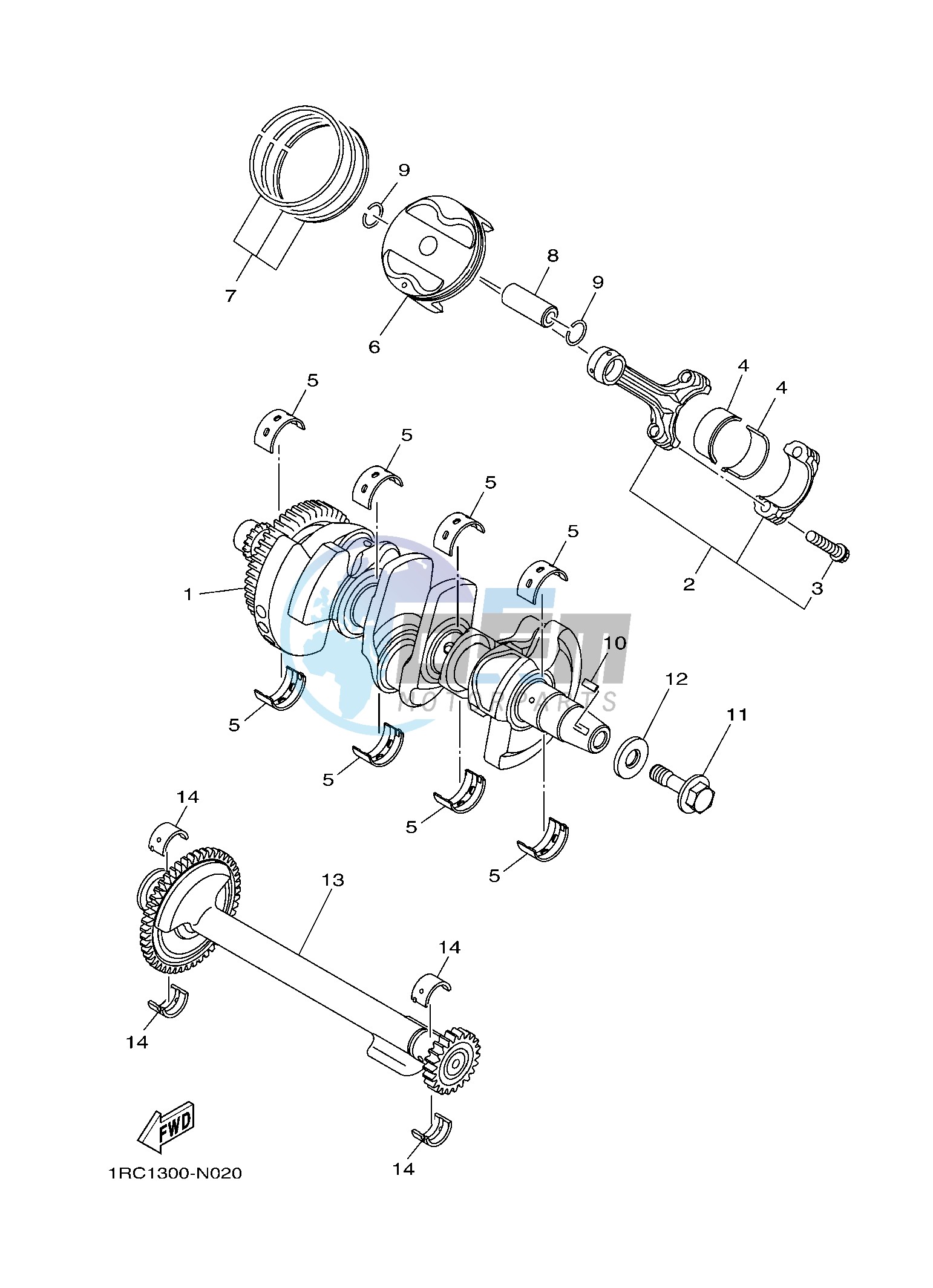 CRANKSHAFT & PISTON