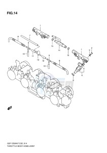 GSF-1250 BANDIT EU drawing THROTTLE BODY HOSE-JOINT