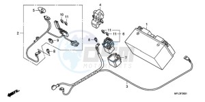 CBR1000RA9 France - (F / ABS CMF REP) drawing BATTERY (CBR1000RA)