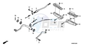 TRX250TMA ED drawing PEDAL/STEP