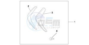 FJS600A SILVER WING drawing SIDE VISOR