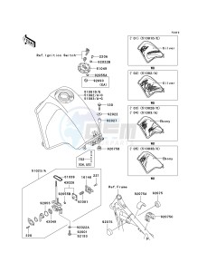 KL 650 A [KLR650] (A15-A19) [KLR650] drawing FUEL TANK