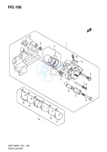 GSF-1250S BANDIT EU drawing REAR CALIPER