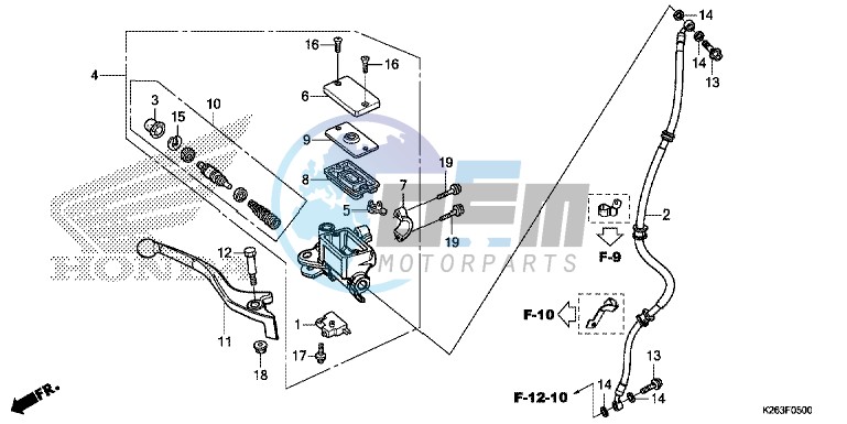 FRONT BRAKE MASTER CYLINDER