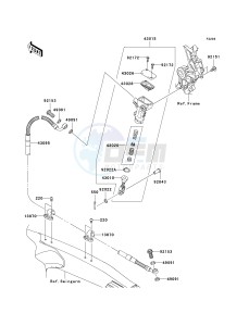 KX 450 E (KX450F MONSTER ENERGY) (E9FA) E9F drawing REAR MASTER CYLINDER