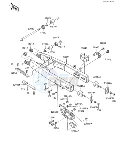 KX 250 D [KX250] (D2) [KX250] drawing SWING ARM