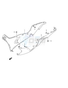 AN400 (E2) Burgman drawing SIDE LEG SHIELD (MODEL K4,AN400K5 K6)