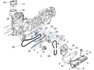 Liberty 125 4t e3 drawing Oil pump