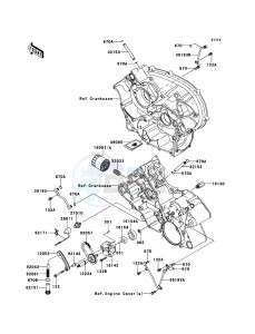 KFX700 KSV700ABF EU drawing Oil Pump