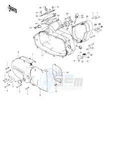 KS 125 (-A) drawing ENGINE COVERS -- 74-75- -