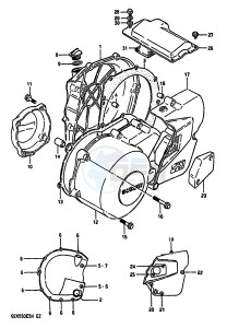 GSX550E (F-G-H) drawing CRANKCASE COVER