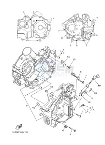 YFM700FWAD YFM700PHE GRIZZLY 700 EPS HUNTER (2BGA) drawing CRANKCASE