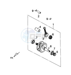 WOLF 125 EFI drawing CRANKSHAFT / PISTON / PISTON RING