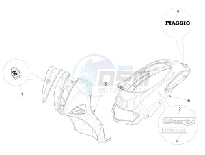 Liberty 50 4t Delivery Single disc drawing Plates - Emblems