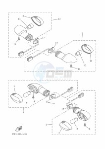 XTZ690 TENERE 700 (BFF2) drawing FLASHER LIGHT