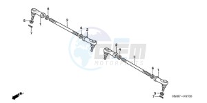 TRX250TM9 Australia - (U) drawing TIE ROD