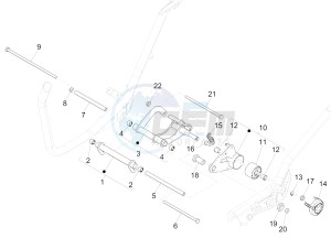 X Evo 250 Euro 3 drawing Swinging arm